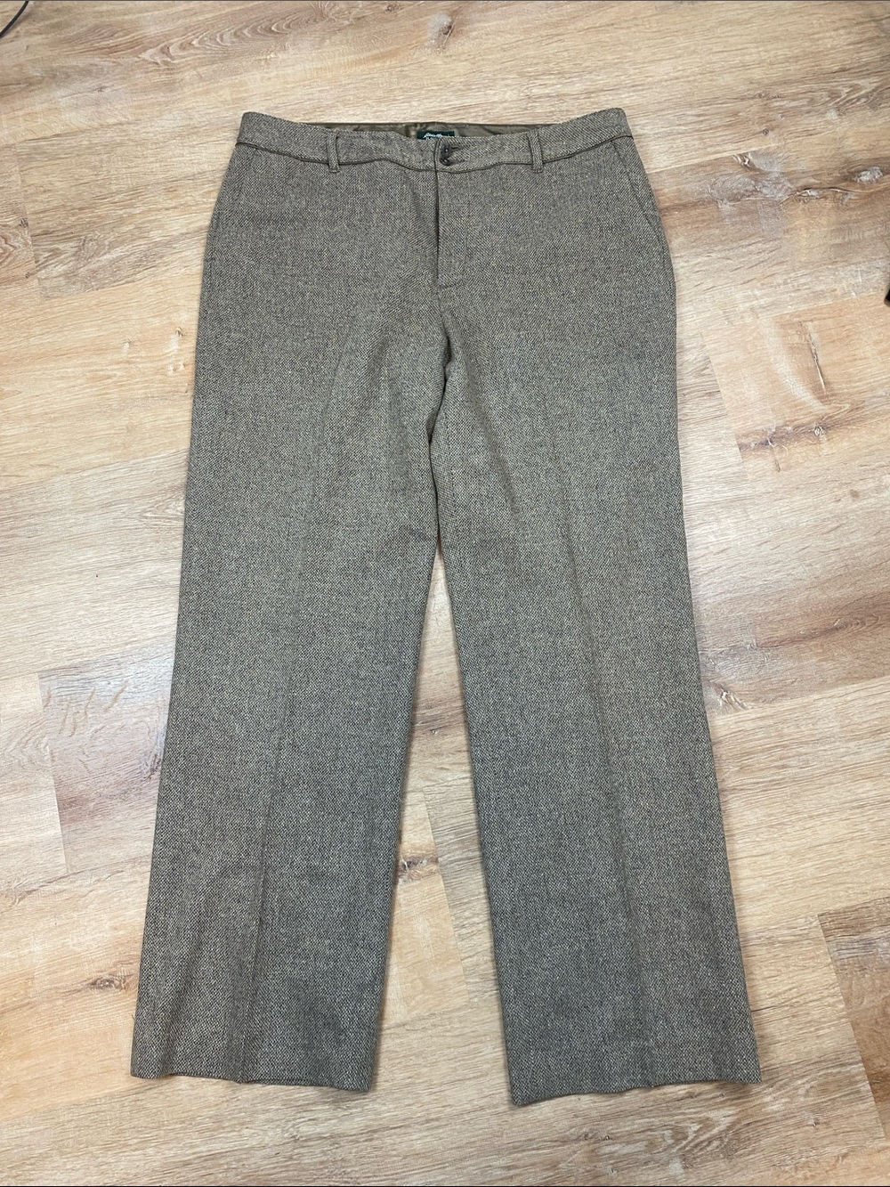 Eddie Bauer Blakey Fit Wool Blend Wide Leg Size 16 Tall Pants